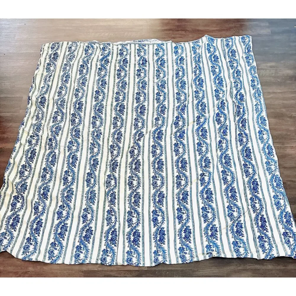 Vintage Reversible April Cornell Duvet Cover and Pillow Shams Set
